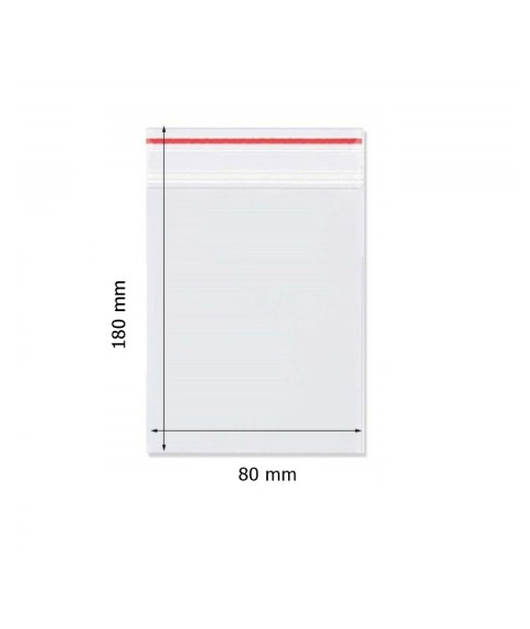 Pungulițe cu zip lock, 80*180 mm, 100 buc